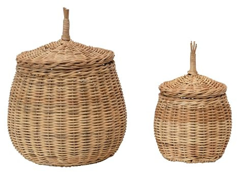 Creative Co-op Bote, mimbre, natural