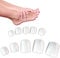 Lot de 500 faux ongles d'orteils en acrylique naturel français (faux ongles des pieds).