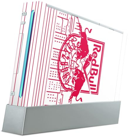 DeinDesign Skin kompatibel mit Nintendo Wii Folie Sticker Eishockey Skyline EC Red Bull Salzburg
