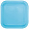 Unique 30900EU Eco-Friendly Square Paper Plates-18 cm-Baby Blue Colour-16 Count (Pack of 1)