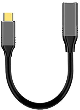 YMY Adaptateur USB de Type C (Port d'entrée) vers Mini DisplayPort Femelle, 4K@60Hz, câble de 18 cm avec USB-C vers Mini Displayport, Compatible avec MacBook Pro, iMac et Autres appareils USB-C