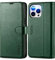 TUCCH Wallet Case for iPhone 13 Pro Max (6.7) 2021 5G, Magnetic PU Leather Stand Flip Folio Case with[RFID Blocking][Credit Card Slot][Shockproof TPU]Compatible with iPhone 13 Pro Max, Midnight Green