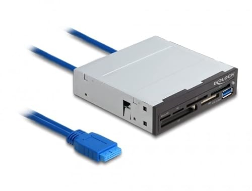 Delock 3.5″ SuperSpeed USB Card Reader 6 Slots + 1 x USB Typ-A Buchse
