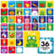 Hebayy Memory Matching Game, 72 PCS First Words Matching Cards for Toddlers 36 Pairs Memory Cards Educational Toys for Preschool 4 5 6 Years Old