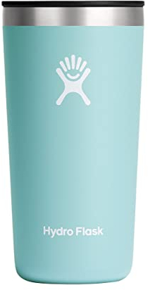 HYDRO FLASK - Thermobecher für Unterwegs 355 ml (12 oz) - Verschließbarem, Auslaufsicherem Eindrückdeckel - Doppelwandiger, Vakuumisolierter Reisebecher aus Edelstahl - Heiß & Kalt - BPA-frei - Dew