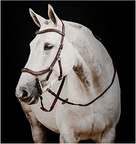Horseware Ireland Micklem DeluxeComp mit Zügeln, Farbe: Dark Havana, Größe: Pony (SBMUM2-NAB0-PY)