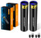 DARKBEAM Lampe de poche UV 365nm Lampe à bois USB rechargeable Lampe noire LED Lumière ultraviolette, Détecteur d'urine d'animaux domestiques,de taches,de verre d'uranium,d'argent,Ambre 370nm,2 pcs