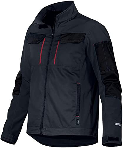 Uvex Tune-up Männer-Softshelljacke - Jacke für die Arbeit - Schwarz/Rot - 2XL
