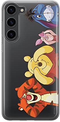 ERT Group Handyhülle für Samsung S23 Original und offiziell Lizenziertes Disney Muster Winnie The Pooh & Friends 036 optimal an die Form des Handy angepasst, teilweise transparent
