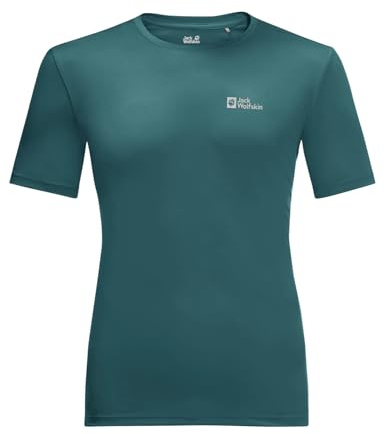 Jack Wolfskin Herren Tech M T-Shirt, Emerald, M EU