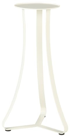 Scheurich Paris 51, Pflanzenständer/Blumenständer/Blumentopfständer/Postament aus Metall Farbe: White Matt, 24 cm Durchmesser, 51,4 cm hoch, 29,6 l Vol.