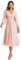 Ever-Pretty Evening Dresses for Women Long Sleeve V Neck Wedding Guest Dresses Pink 16