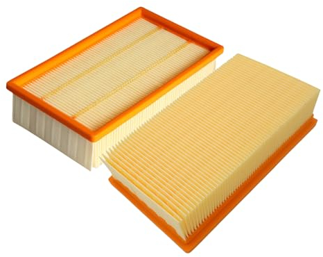 Filter Zubehör Kompatibel mit Bosch Nass-/Trockensauger GAS 35 L AFC/GAS 35 L SFC+ / GAS 35 M AFC/GAS 55 M AFC Professional Staubsauger Ersatzfilter Ersatzteile (2 Stück)