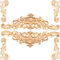 Dtoterul 6 Stück Holzornamente für Möbel, Ornamente für Möbel Vintage, Holz Geschnitzte Ecke Onlay Applique, Decorative Wooden Appliques, Holzapplikationen Möbel, Geeignet für Wände, Betten,Türen