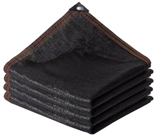 Filet d'ombrage Extérieur, Toile d'ombrage de Serre, Couverture de Tissu en HDPE pour Jardin, 1x2 2x3 4x4 5x7 2x2 3x3 4x5 3x7 4x6 3x5 8x8, Bâche en Maille, Noir(3X5.0m)