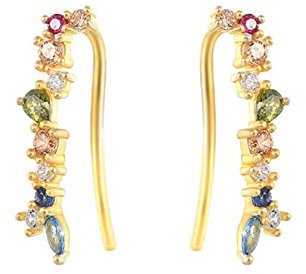 SOOYILE Ohrstecker, Ohrringe aus Sterlingsilber, Creolen, Elegante Jhumka-Ohrringe mit Blumenmuster for Damen, Vintage-Stil, ethnische indische Gypsy-Boho-Stämme, Glocken-Quasten-Tropfenohrringe