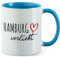 Huuraa Becher Hamburg verliebt Geschenk 330ml Blau Hamburg Geschenkidee