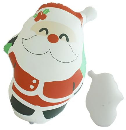 Aufblasbare Weihnachtsfigur aus PVC, für drinnen und draußen, Willkommensstatue, freistehende Figur für Hinterhof,