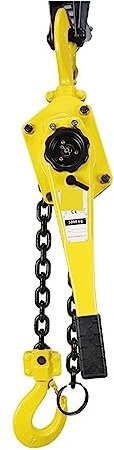 Manueller Hebelkettenzug, 1 Tonne 2200 Pfund Tragfähigkeit, G80-Lastkette mit Doppelklinkenkette