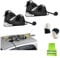 Compatible avec BMW Serie 4 (F36) Grancoupé 4P année 13 en Avant Smooth Porte-Ski MAGNÉTIQUES pour Toit DE Voiture avec Aimant pour 2 Paires DE Skis HOMOLOGUES