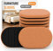 Furniture Sliders for Hardwood Floors Felt Large 8 PCS 24cm x 14.5cm Oval Reusable Furniture Slider with Extra Thick Design - Heavy-Duty Furniture Movers - Felt Sliders Effortless Moving