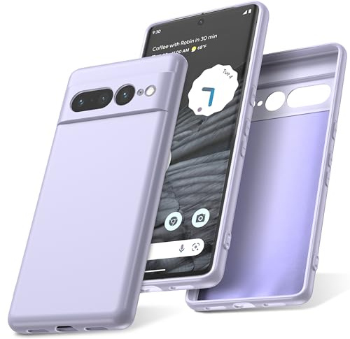 Watana for Google Pixel 7 Pro 5G Case,Silicone Phone Case,Purple | Soft-Touch,Shockproof,DustProof,Antiskid Full Body Armour Phone Cover with Microfiber Lining for Pixel 7 pro