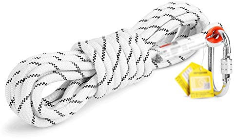 Corde statique multifonction d'extérieur de 12,5 mm - Force de traction de 4200 kg - Longueur : 100 m - Universelle - Pour regroupement de cargaisons et plus encore