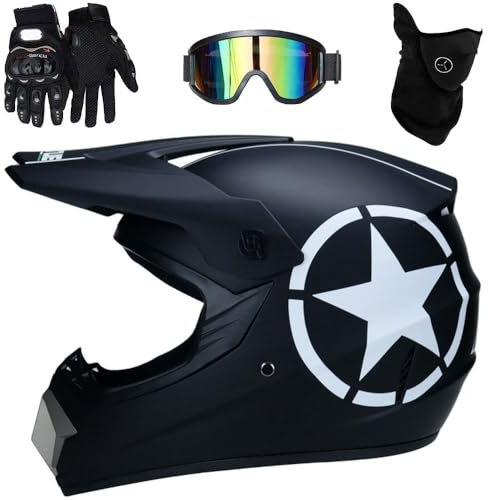 DOT-zugelassen Protective Helmet for Motorcycle Kinder, Jugendliche, Erwachsene(K3,S(52-53cm))