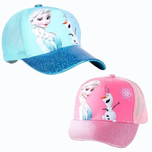 OIUTSNH Basecap mädchen, Kinder mädchen,2 pcs Kinder capR, Mädchen Cap Prinzessin, Geschenke Idee für cappy mädchen, Verstellbare Grosse,100% UV Schutz,Mädchen Jungen ab 2-10 Jahren