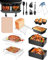 Lot de 14 accessoires pour friteuse à air chaud Ninja Foodi AF300EU AF400EU AF451EU, accessoires AF400 Dual Zone Airfryer Accessoires pour Innsky Princess Emerio 7,6 L-9,5L Air Fryer Accessories