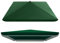 IMUNKT Toldo De Repuesto para Sombrilla Cuadrada 2.5x2.5m 3.0x3.0m 2x2m 4 Varillas Cubierta De Recambio para Sombrilla De Jardín/Mercado/Patio Tela De Sombrilla(Green,2.5x2.5m(8.2x8.2ft))