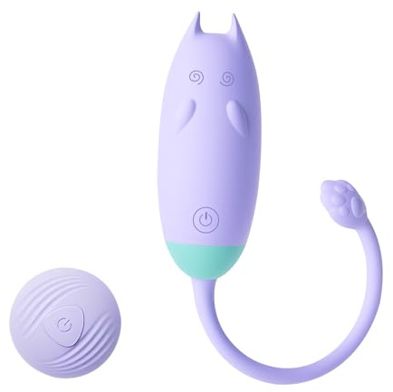 Oziral Vibrator mit fernbedienung für unterwegs mit 10 Vibrationsmodi, G-Punkt- und Klitorisstimulation, Sexball mit Fernbedienung, Sexspielzeug für Paare und Frauen, wiederaufladbares Vibro-Ei, Lila