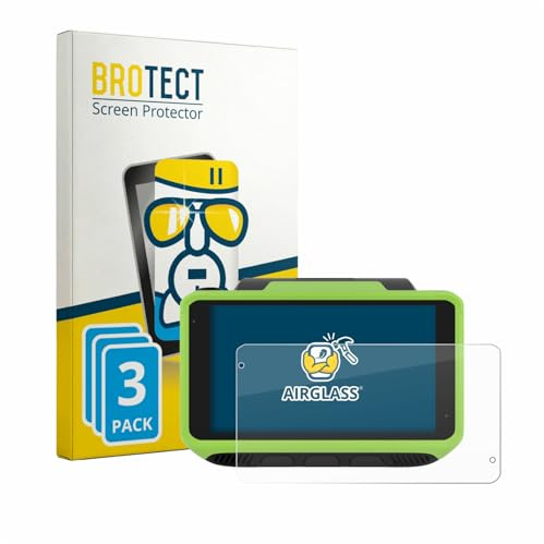 BROTECT 3 Stück Schutzglas für Zebra WT6400 Schutzfolie Panzer Folie Glas Made in Germany [Extrem Kratzfest 9H, Anti-Fingerprint, Ultra-Transparent]