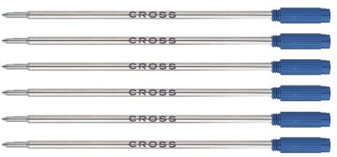 Cross Refills for Ballpoint Pen Medium Tip Blue Pack of 6