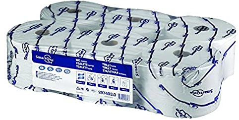 Tork 472242 SmartOne Papier Toilette Double Epaisseur 200m Lot de 6 Blanc