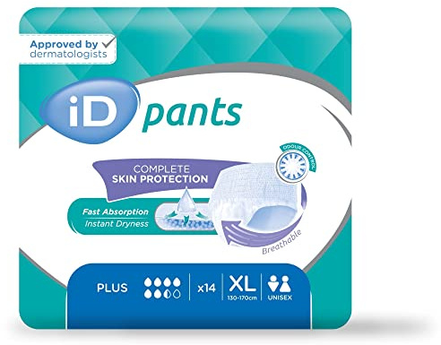 ID Expert Disposable Plus Incontinence Pads - X-Large (130-170 cm)