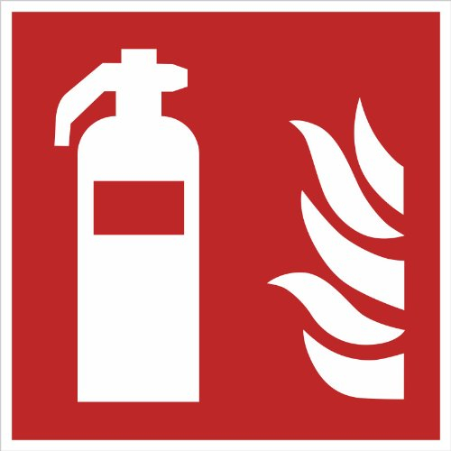Schild 2mm Alu-Verbund ASR-A1-3 (DIN EN ISO 7010) F001 Feuerlöscher 20 x 20 cm stabil