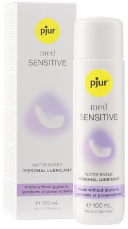 pjur med SENSITIVE (100ml) - Medizinisches Gleitgel auf Wasserbasis - komplett ohne Zusätze - für sehr sensible Schleimhäute