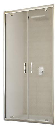 Porte paroi douche 130 CM H198 mod. Cristal 2 Portes Opaque