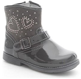 Nero Giardini Junior Polacchino Primi Passi Bambina A521290F - 103 (24, Grigio (Venus Carbone))