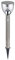 GLOBO Edelstahl-Solarleuchte Garten 56 cm, Silber