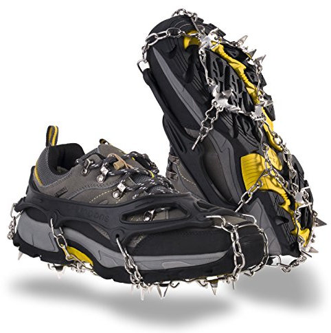 OuterStar Traction Stollen, Rutschfest, Edelstahl, Stacheln, Steigeisen/Schuhe, M/L