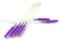 50 x Black Purple Disposable Eyelash Silicone Head Mascara Brush Wands Extension Applicator