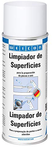 WEICON Limpiador de Superficies | 400 ml | Para tratamiento previo de superficies a pegar | Transparente