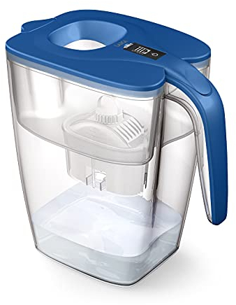 LAICA Milan XXL litres Filter Jug, 3.7L + 1 x 30 Day bi-Flux Water Filter Cartridge, Maintains Useful Mineral Salts, Reduces Chlorine, Limescale and Other Impurities
