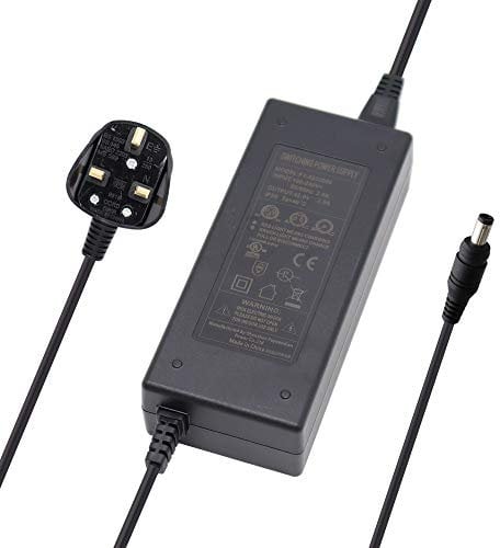 Abakoo 42V 2A Electric Bike Bicycle Charger Power Supply Adapter for 10S 36V Lithium Battery Pack, Li-ion Battery Charger DC 5.5x2.1mm