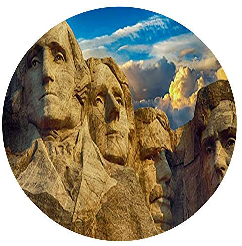 Yingxin34 Puzzle 1000 Stück für Erwachsene Mount Rushmore Sculpture Art Paintings Kreisförmiges Puzzle