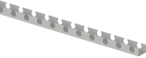 Steckdosenleiste zur Befestigung von Rohrleitungen an Wand, Decke und Fußbodenheizung, Modell Fix, grau (1005274)