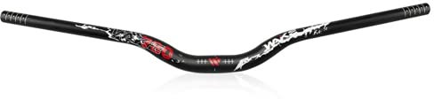 Manubrio per mountain bike, 31,8 mm, super leggero, in lega di alluminio, 780 mm, MTB DH XC, manubrio della bicicletta Riser Bar (rosso grande angolo)