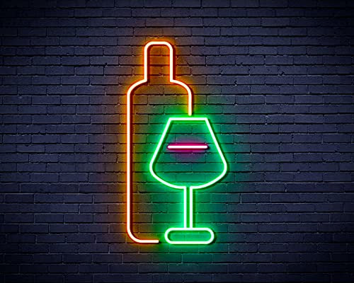 ADVPRO ST16S32-fnu0178-m5 Bouteille de vin avec verre flexible en silicone LED Néon Multicolore 5